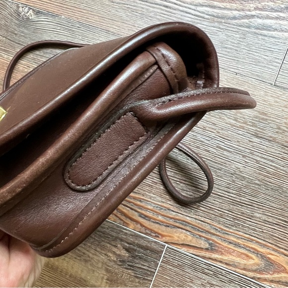 Vintage COACH 1999 Dinky Bag Purse Genuine Leather Dark Brown USA MADE - Picture 12 of 16
